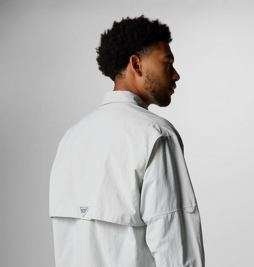 Men's Tall Long-Sleeve Vented Fishing Shirt - Gray