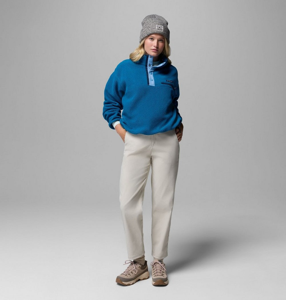 Women's Cropped Half-Snap Fleece Pullover