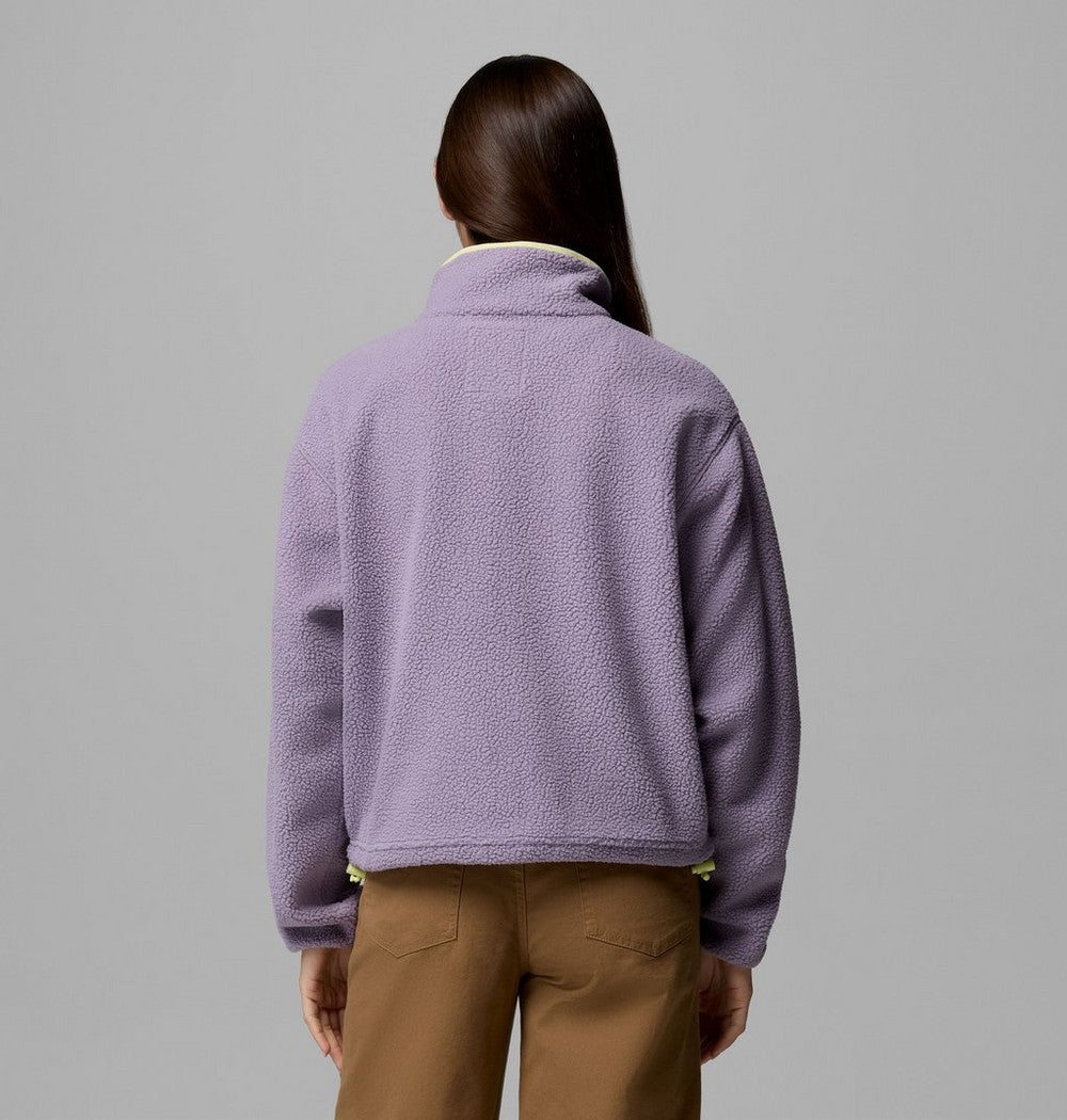 Women's Cropped Half-Snap Fleece Pullover