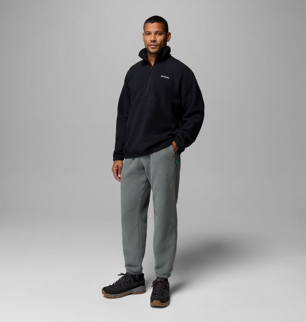 Men's Fleece Half-Zip Pullover - Dark Grey
