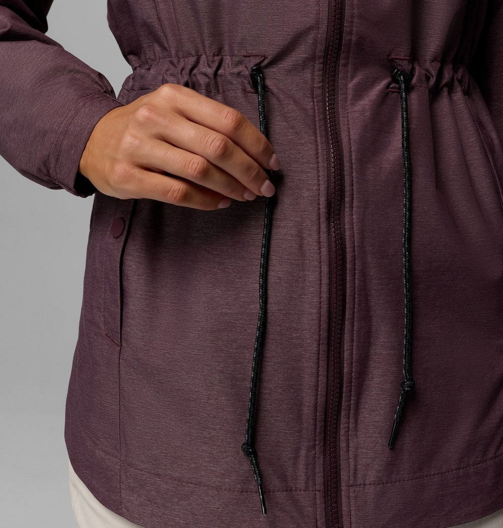 Women's Lightweight Hooded Rain Jacket - Fuchsia