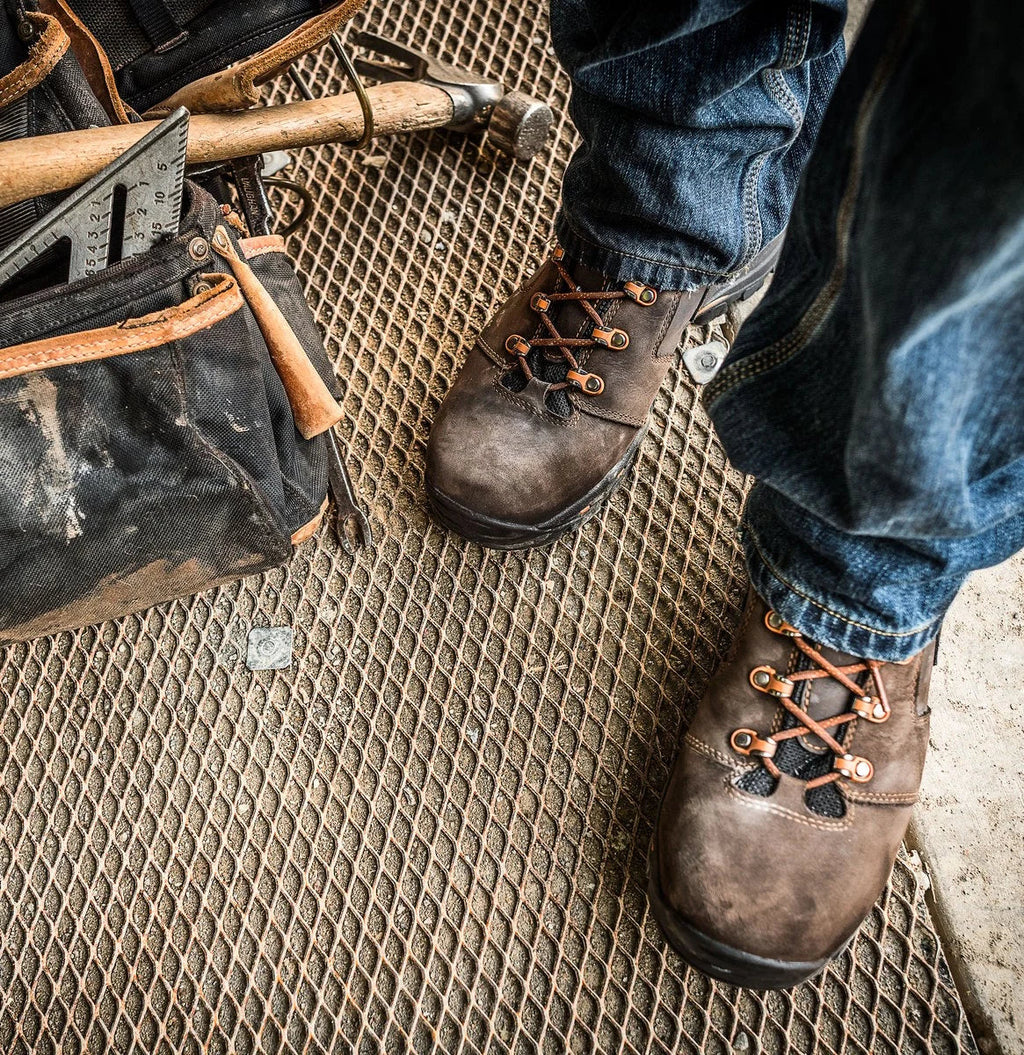 Men's 4.5-Inch Waterproof Work Boot - Brown/Orange