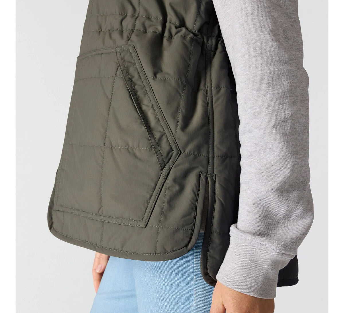 Women's Insulated Mock Neck Vest - Olive