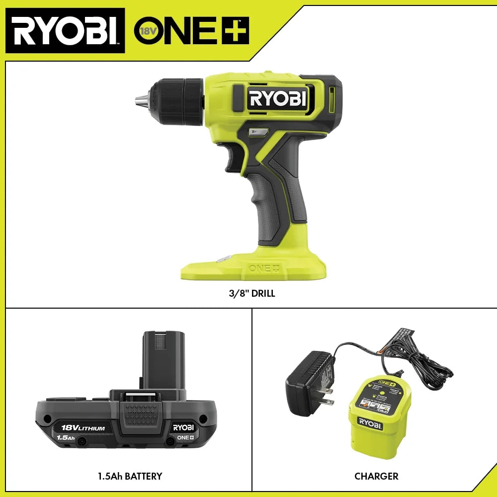 18V 3/8-Inch Cordless Drill/Driver Kit
