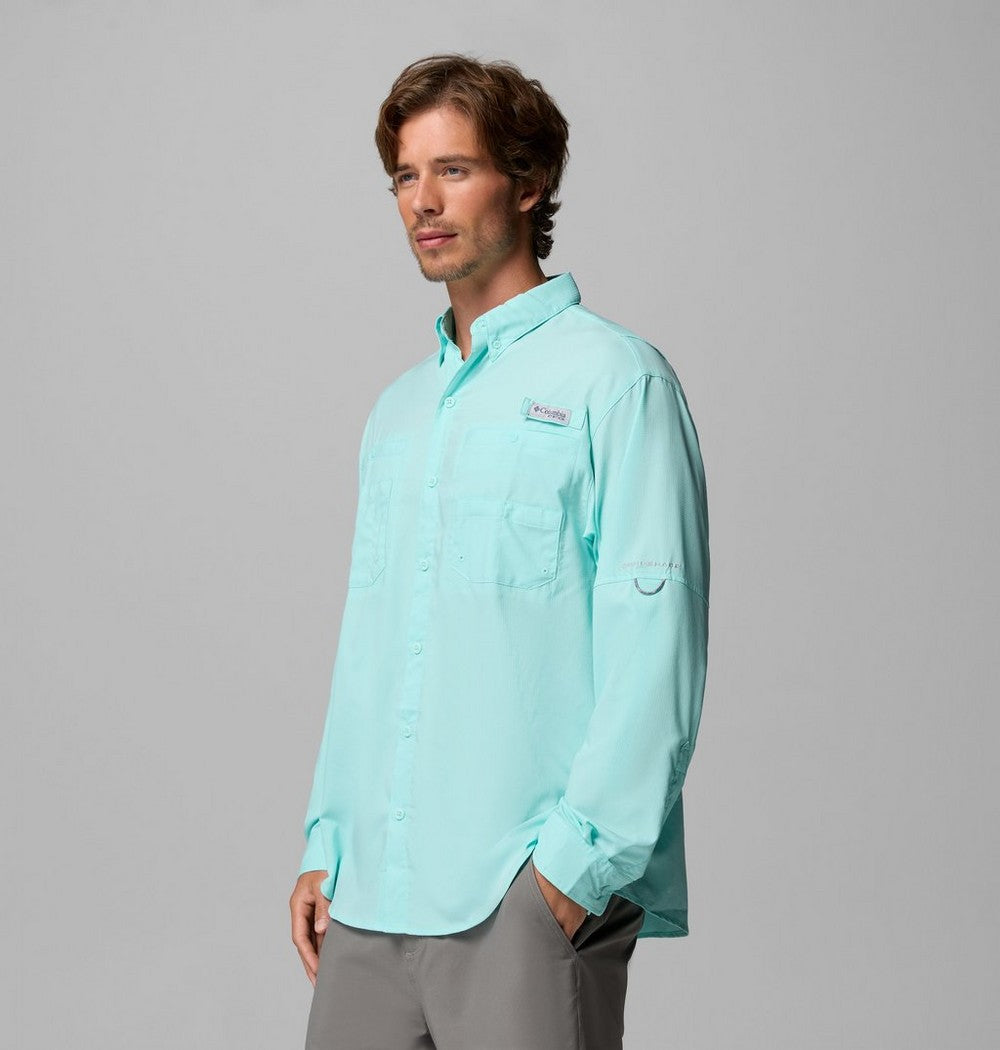 Men's Long-Sleeve Fishing Shirt - Teal