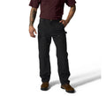 Men's Double-Knee Cotton Canvas Work Pants - Black