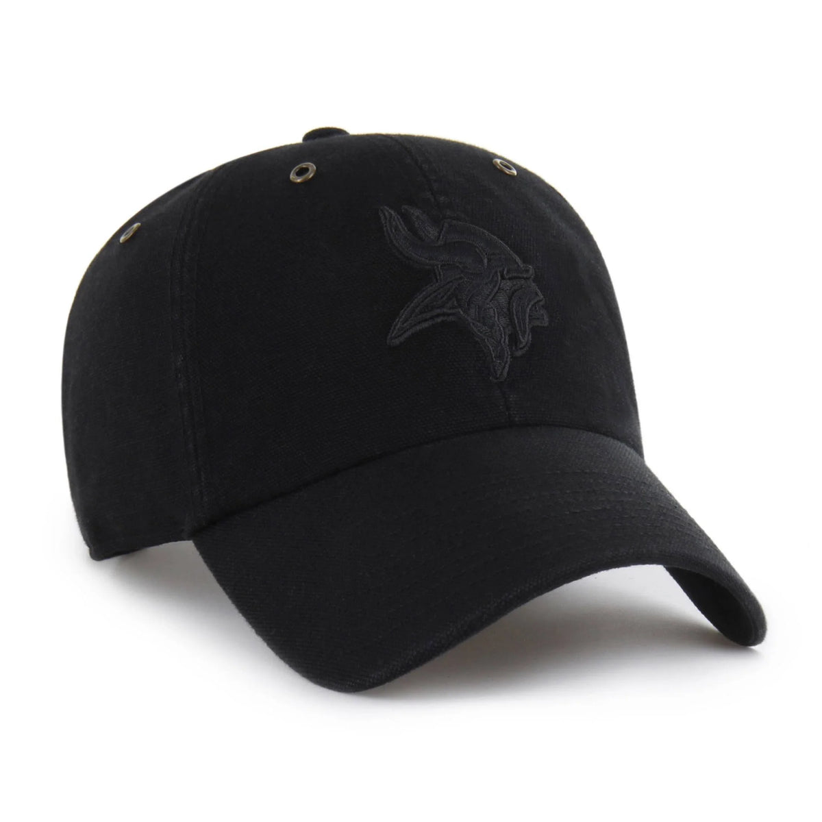 Relaxed Baseball Cap With Embroidered Team Logo - Black