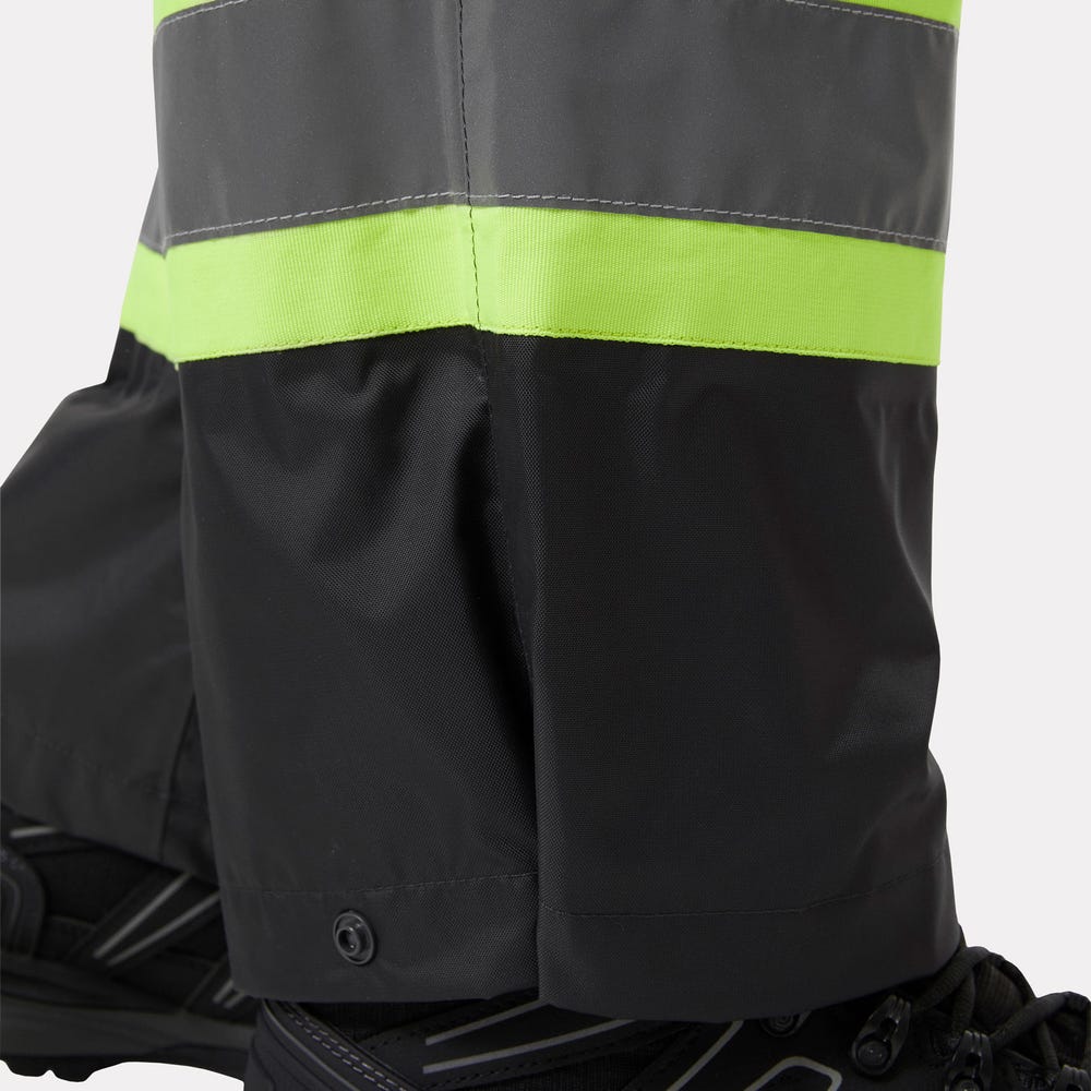 High-Visibility Waterproof Shell Bib Pants - Orange