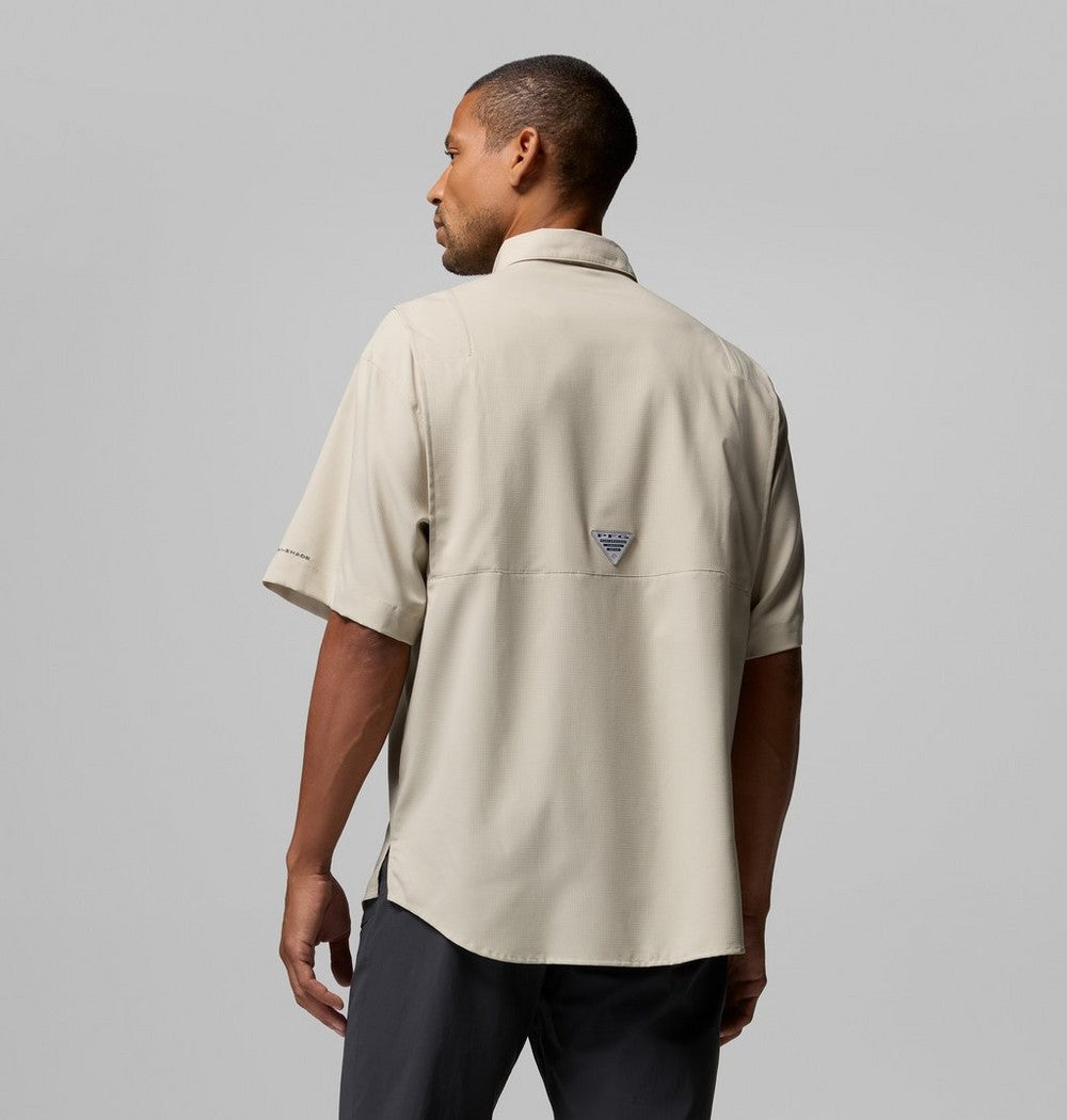 Men's Tall Short Sleeve Fishing Shirt - Tan