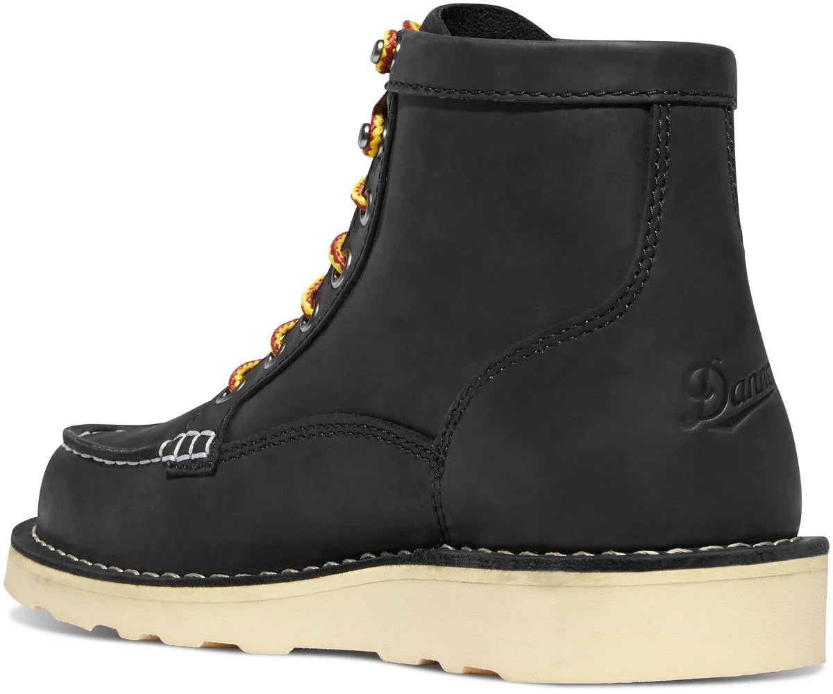 Women's 6-Inch Moc Toe Work Boot - Black