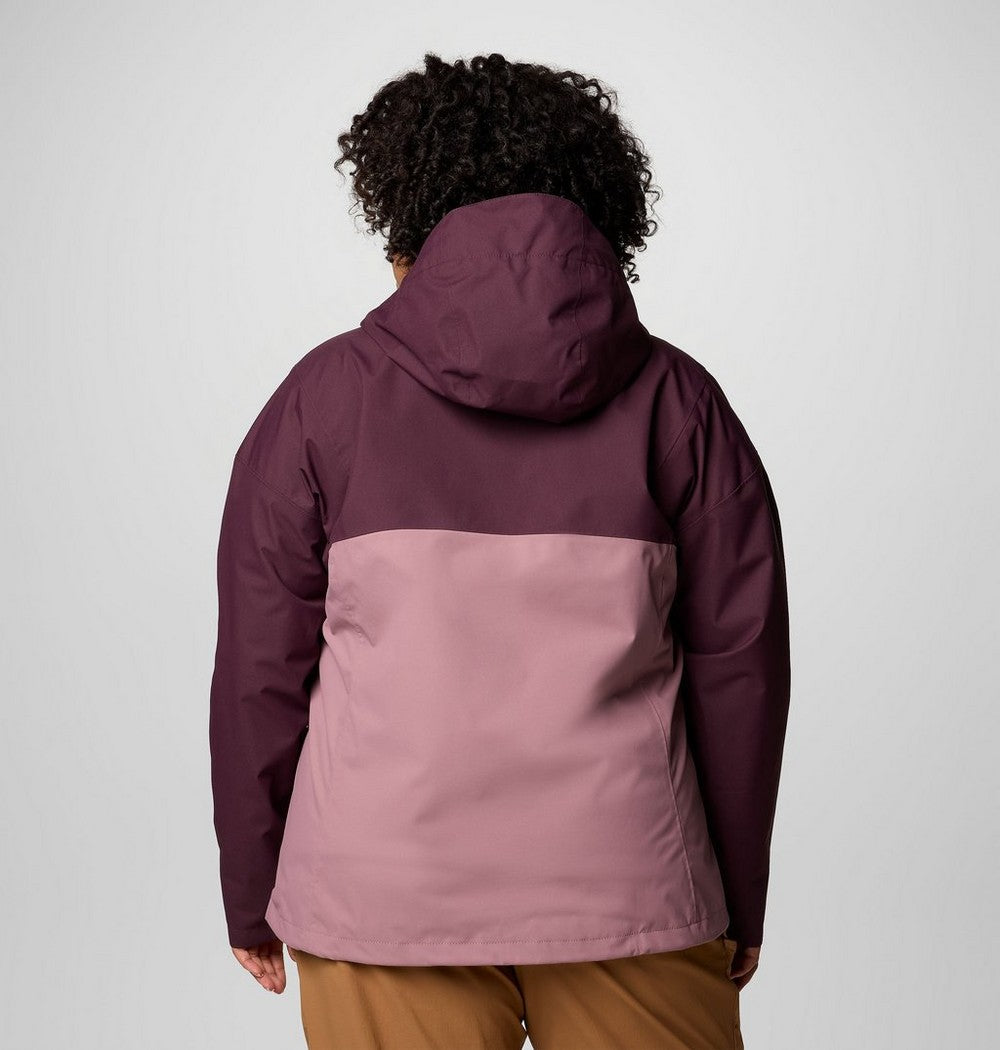 Women's Plus Size Waterproof Rain Jacket - Navy