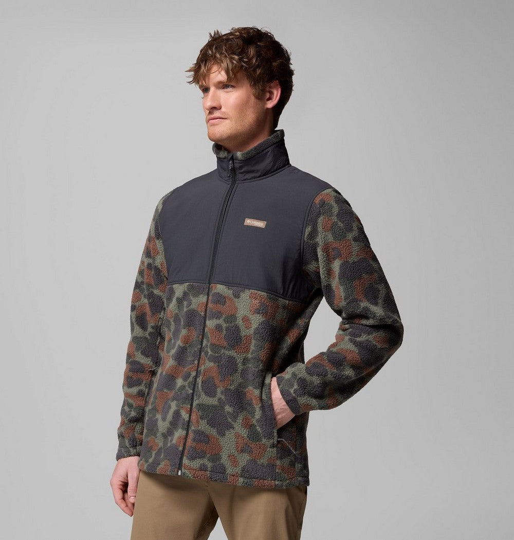Men's Water-Resistant Sherpa Fleece Jacket - Camo