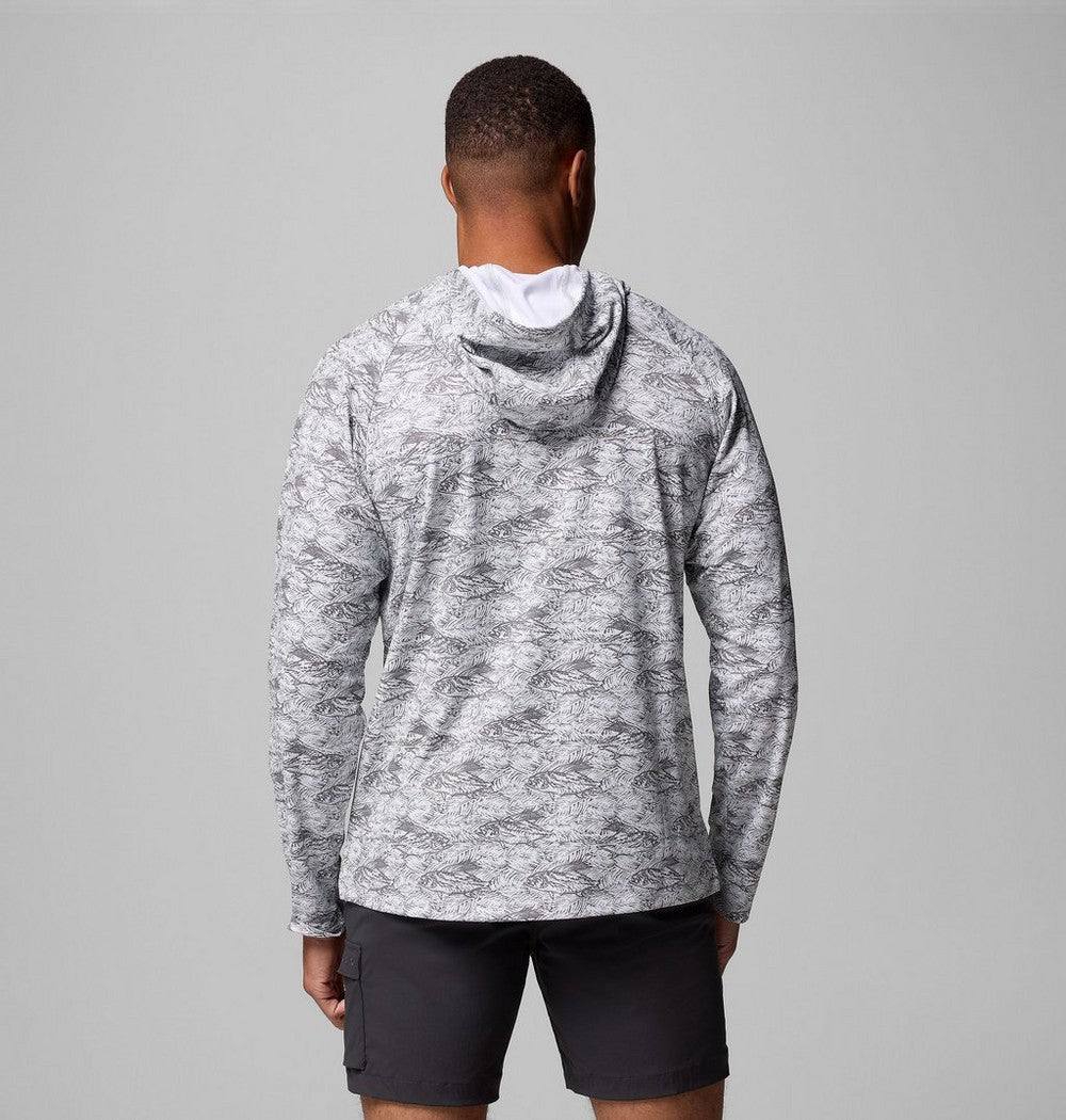 Men's UPF 40 Fishing Hoodie - Gray
