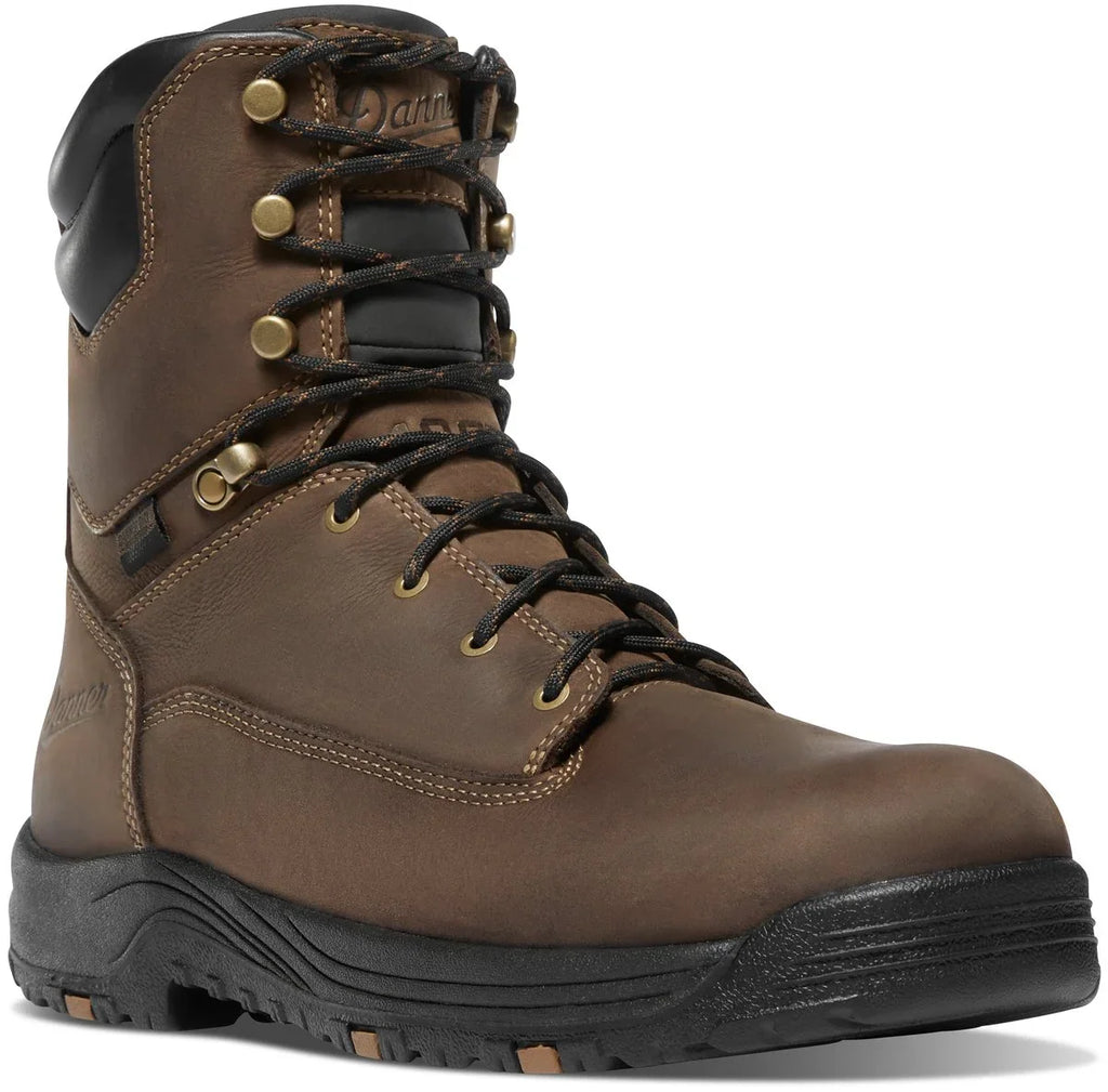 Men's 8-Inch Insulated Waterproof Work Boot - Brown