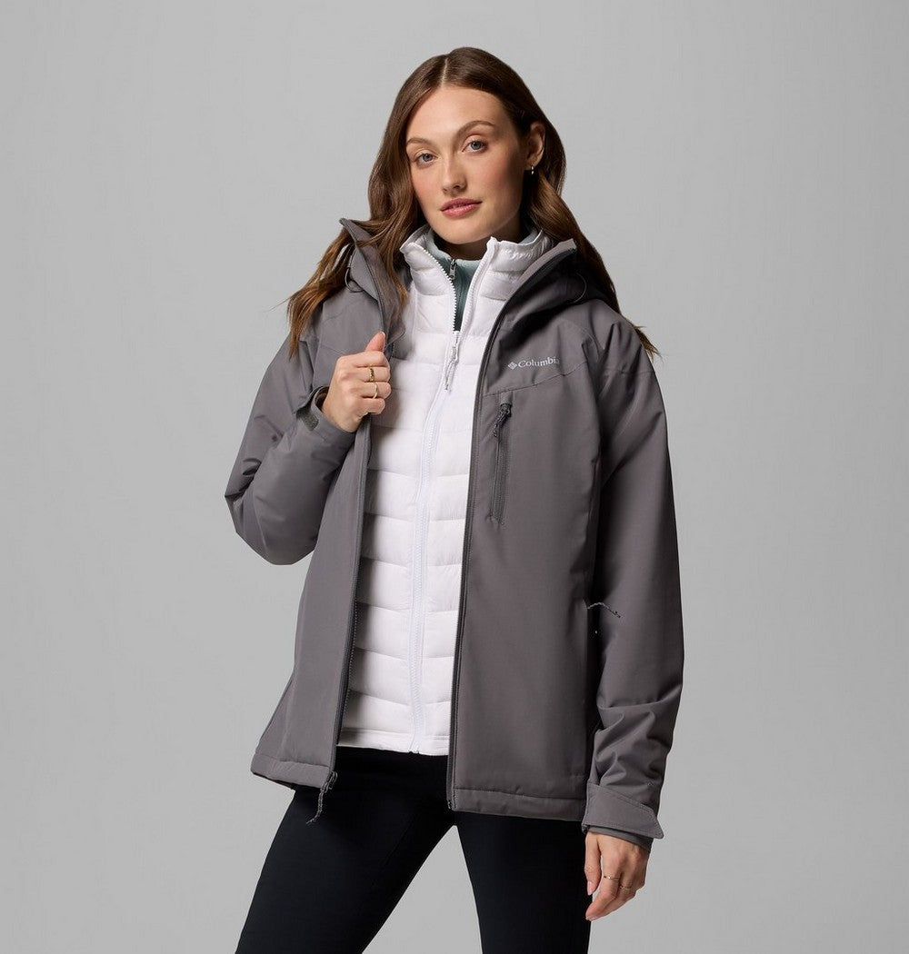 Women's 3-In-1 Waterproof Jacket - Brown