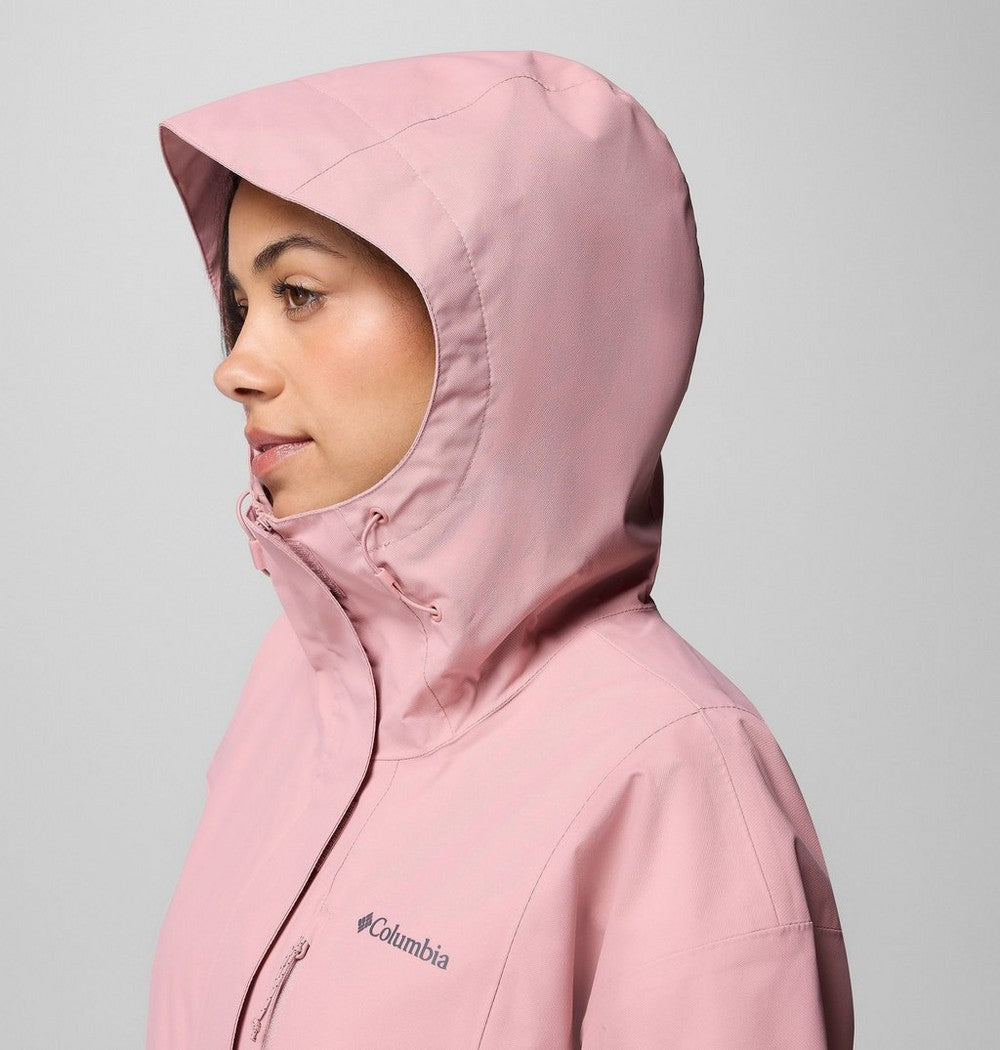 Women's Waterproof Rain Jacket - Coral