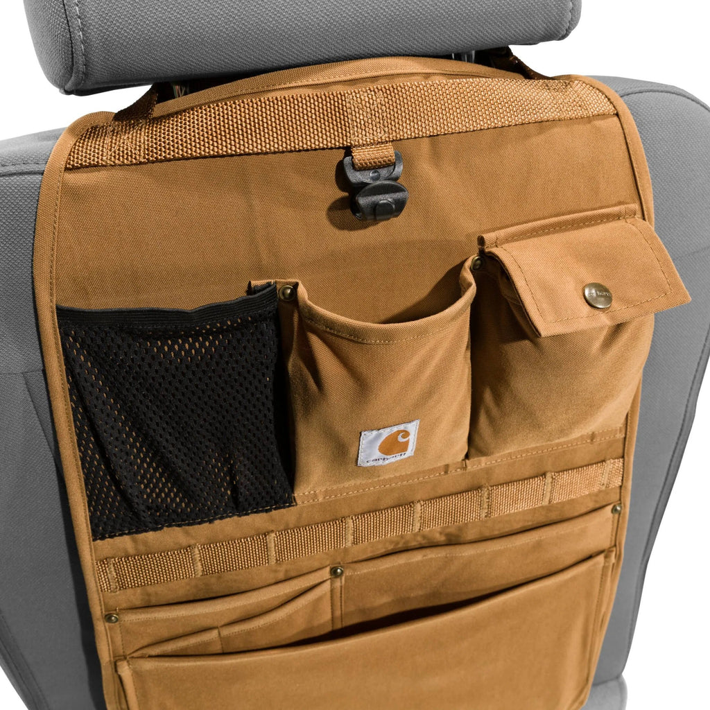 Universal Nylon Vehicle Seat Organizer - Brown