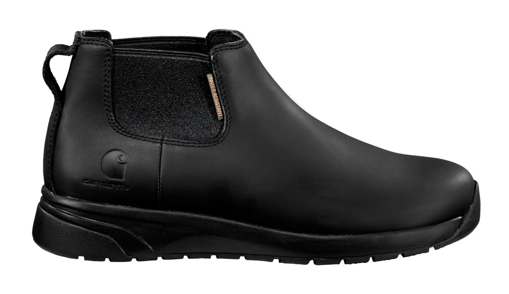 4-Inch Water-Resistant Nano Toe Pull-On Boot - Black