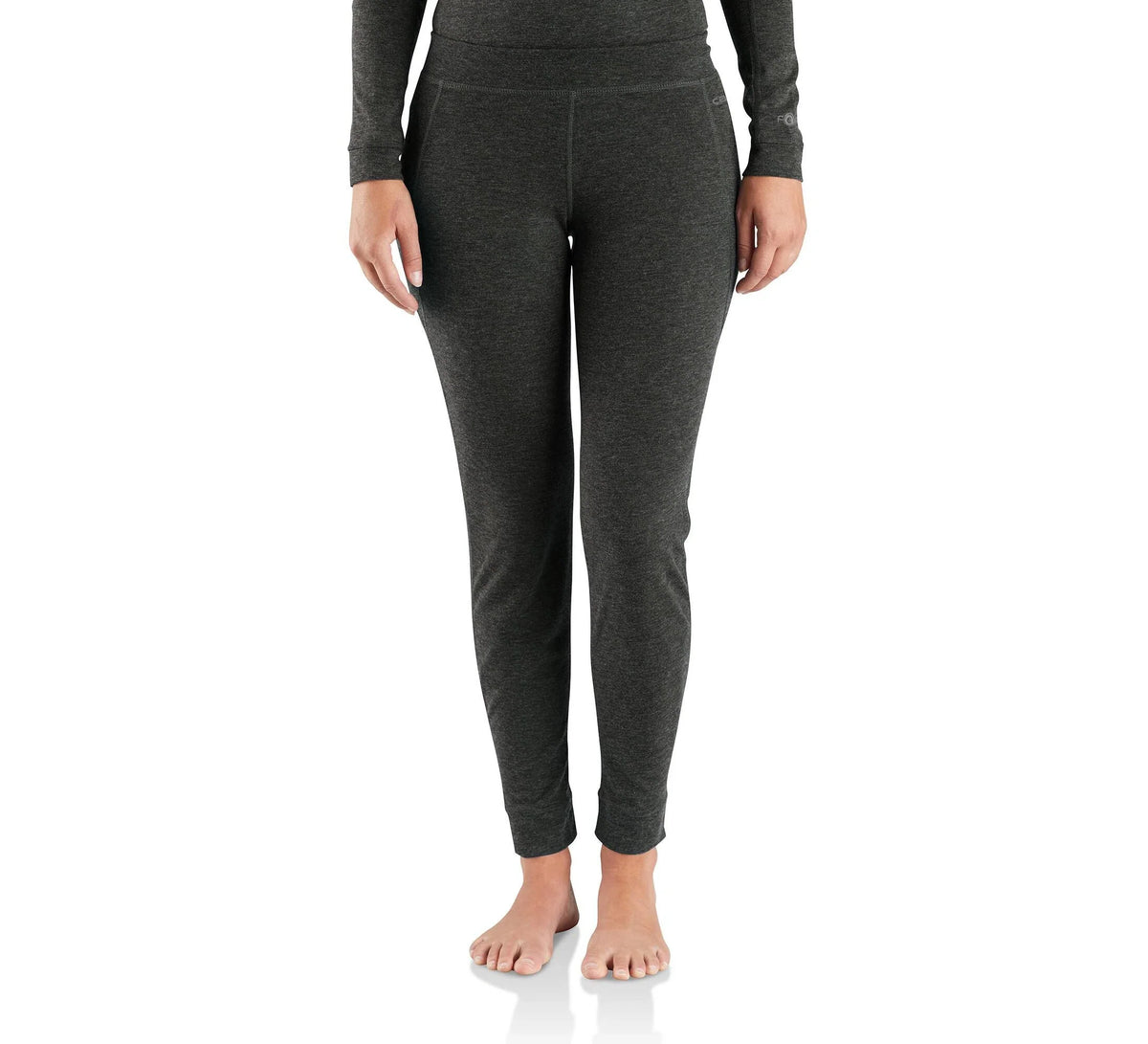 Women's Midweight Poly-Wool Thermal Leggings - Black