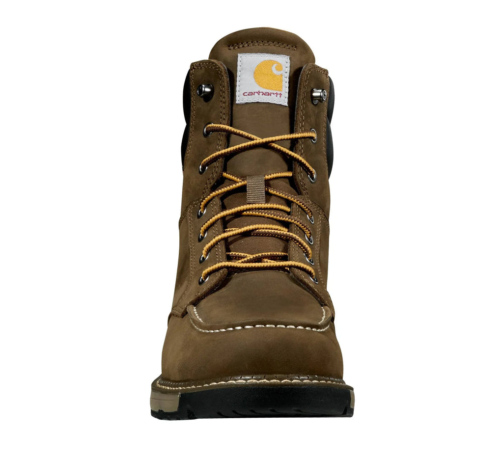 Men's 6-Inch Waterproof Wedge Work Boot - Brown