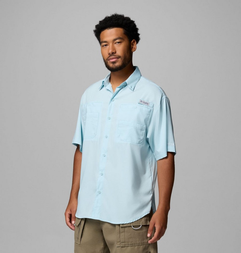 Men's Short-Sleeve Fishing Shirt - Blue