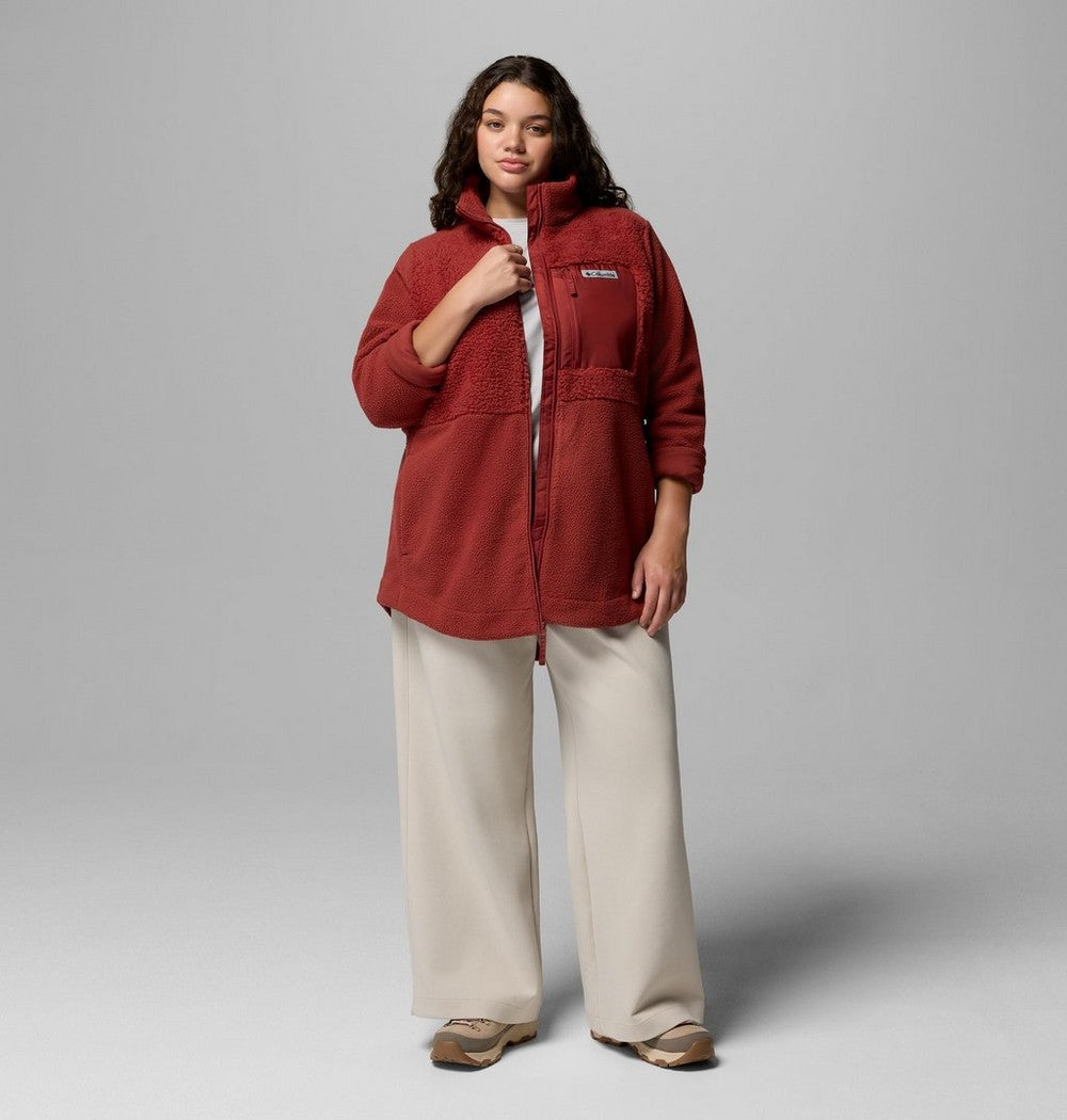 Women's Plus Sherpa Full-Zip Fleece - Grey