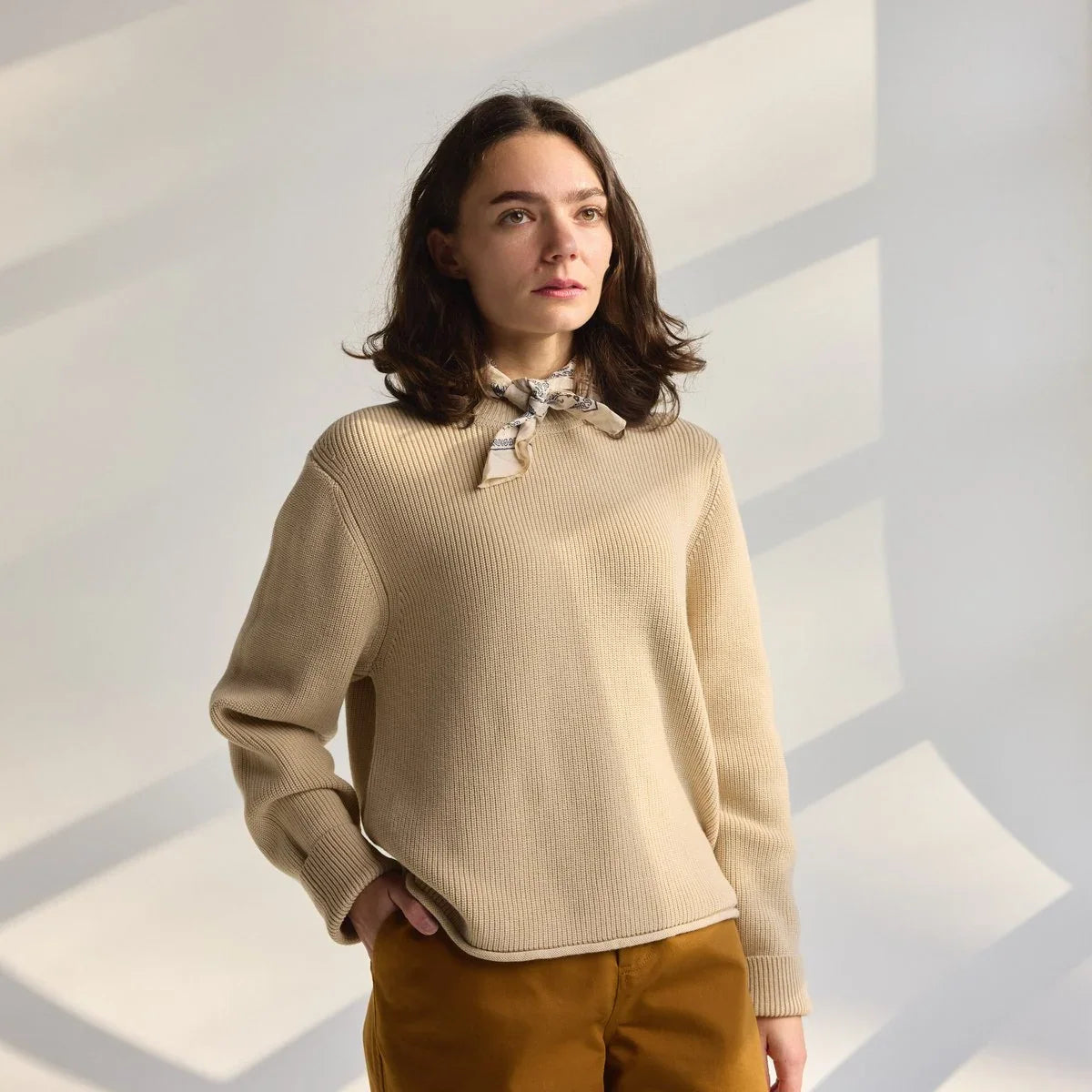 Women's Water-Repellent Wool Cotton Sweater
