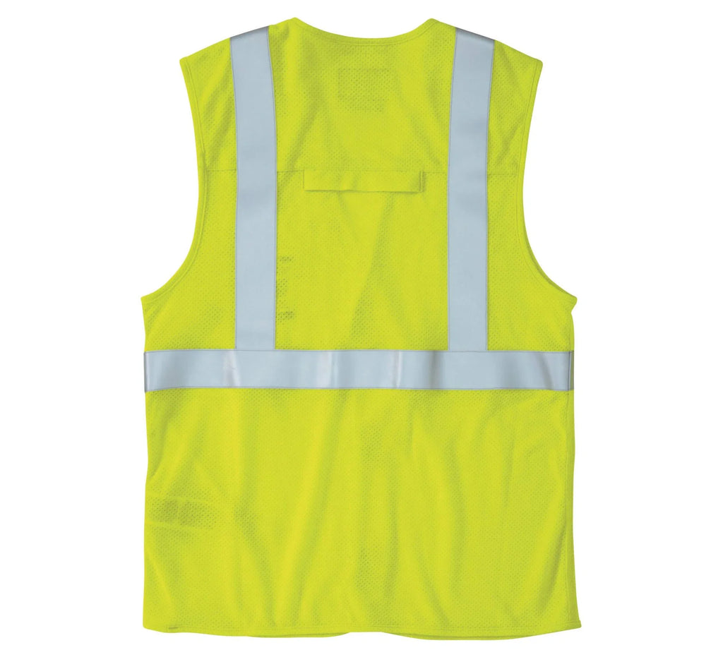 Flame-Resistant Class 2 Mesh Safety Vest - Lime