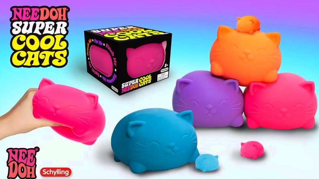 Oversized Dough Cat Squeeze Toy