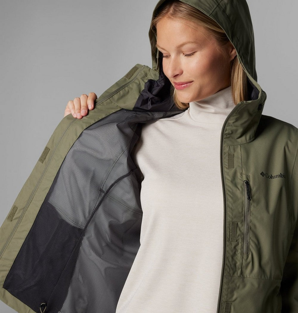 Women's Waterproof Rain Jacket - Coral