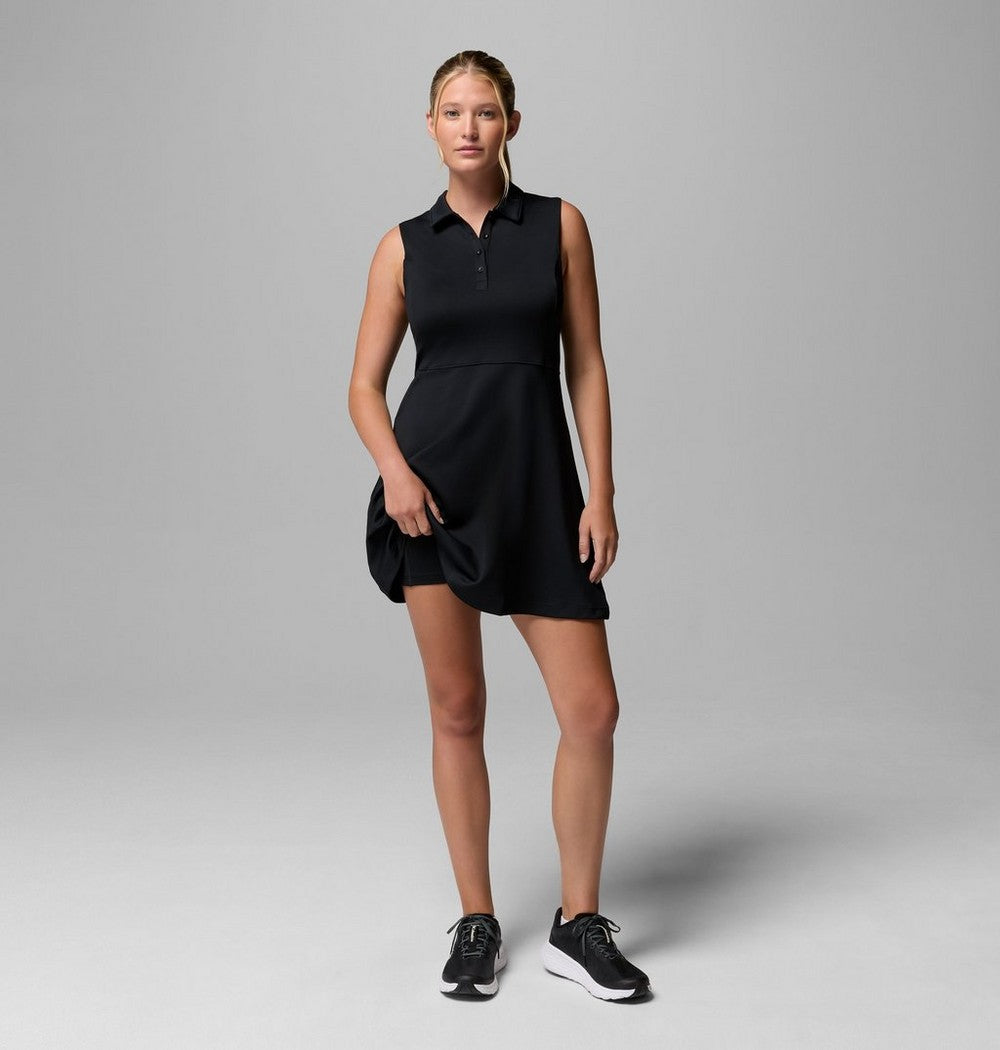 Women's Sleeveless Golf Dress With Shorts - White