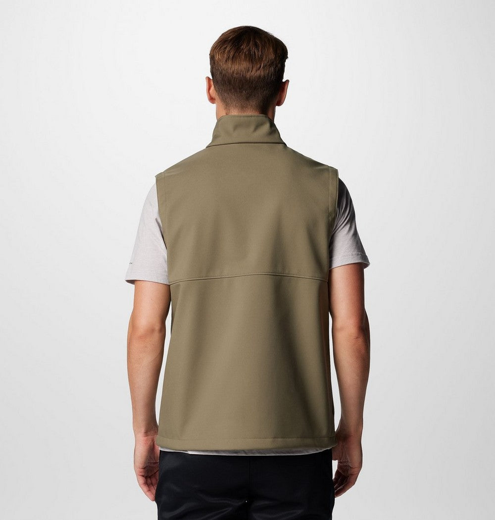Men's Wind-Resistant Softshell Vest - Gray
