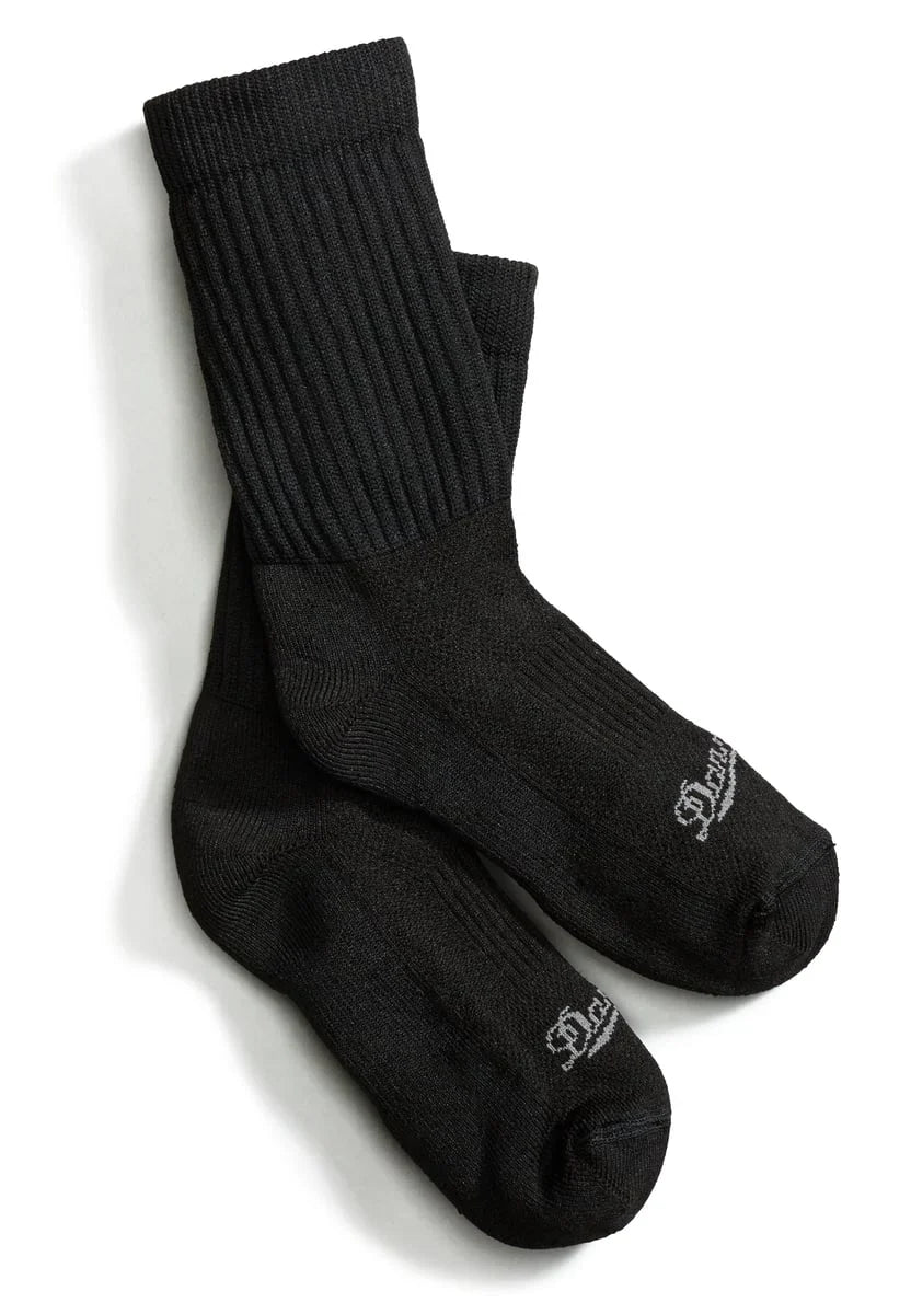 Hot Weather Crew Socks - Black