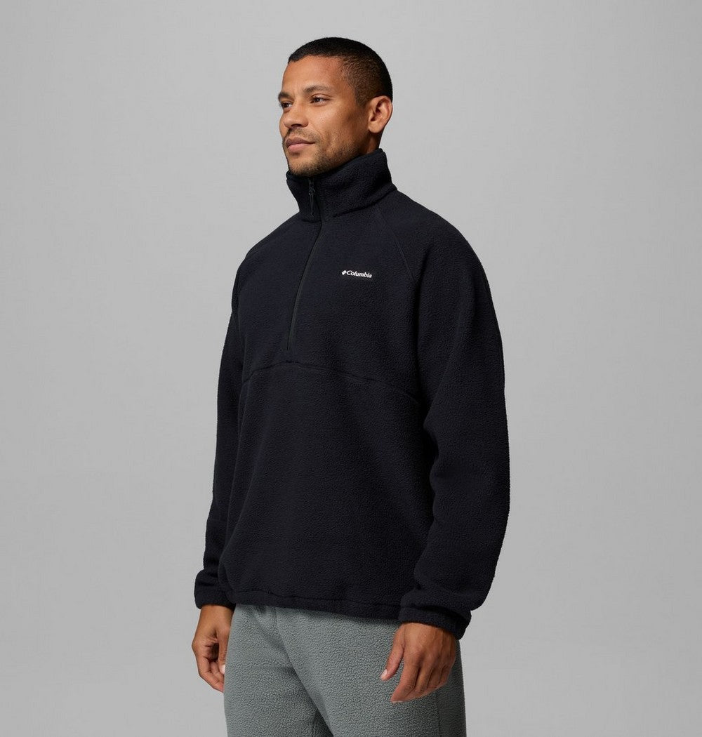 Men's Fleece Half-Zip Pullover - Dark Grey