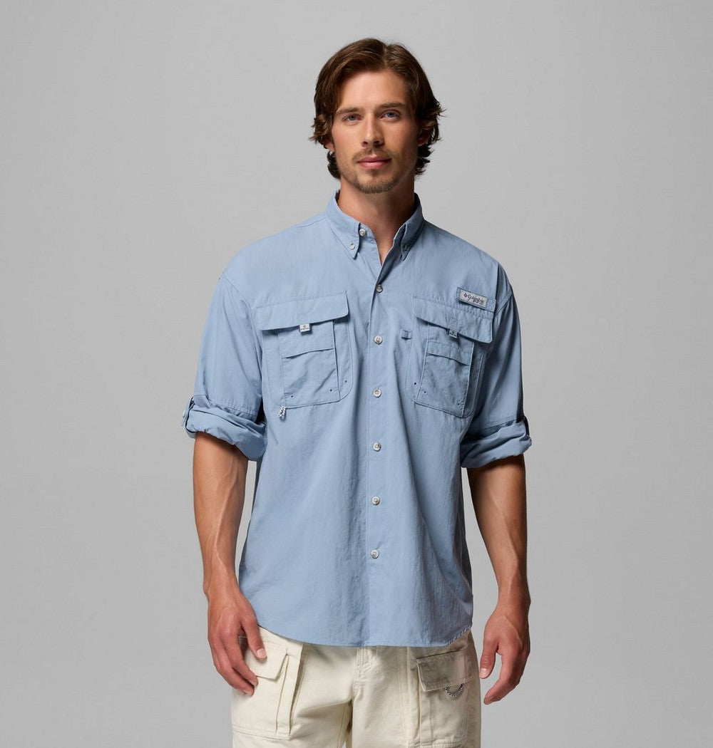 Men's Tall Long-Sleeve Vented Fishing Shirt - Gray