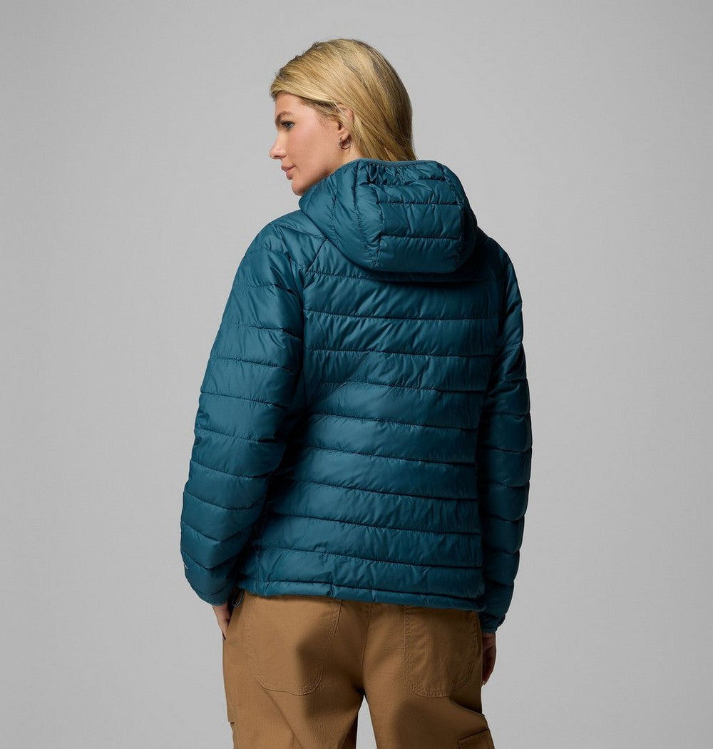 Women's Hooded Puffer Jacket - Navy