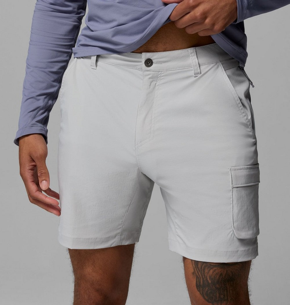 Men's Stretch Fishing Shorts - Cool Grey