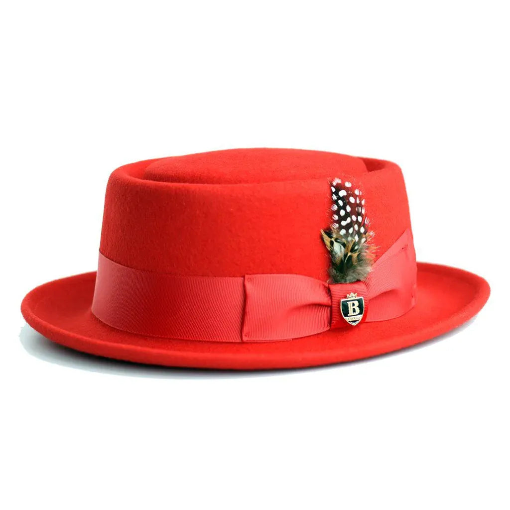 Thread Timeless Classic Wool Pork Pie - Red