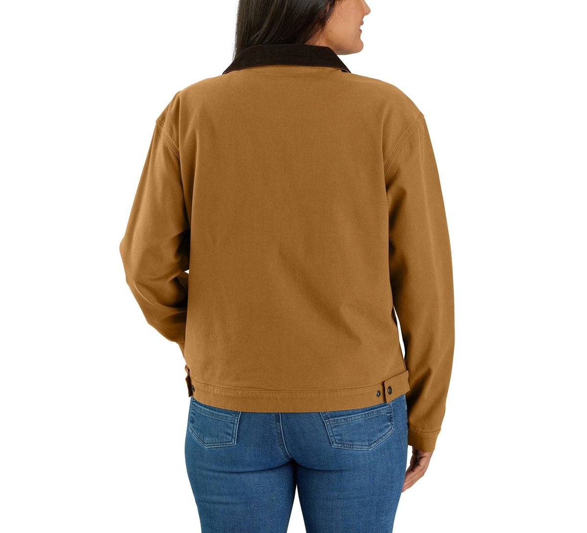 Women's Stretch Canvas Work Jacket - Brown