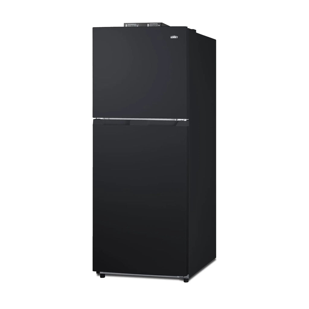 Summit 24 in Wide LHD Break Room Refrigerator-Freezer, Black - BKRF1087BLHD