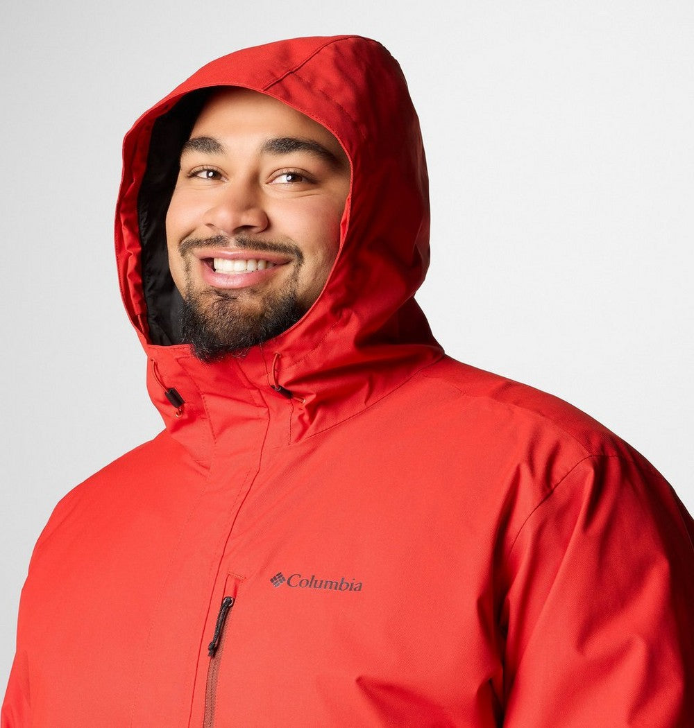 Men's Big Waterproof Rain Jacket - Red