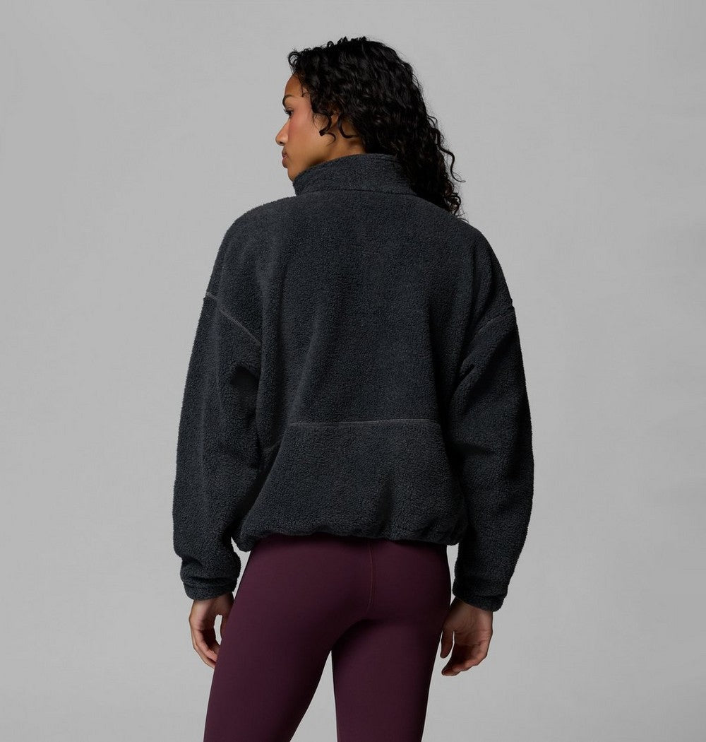 Women's Fleece Half-Zip Pullover - Blue Grey