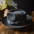 Bespoke Handmade Fedora - Special Hat Band-Black