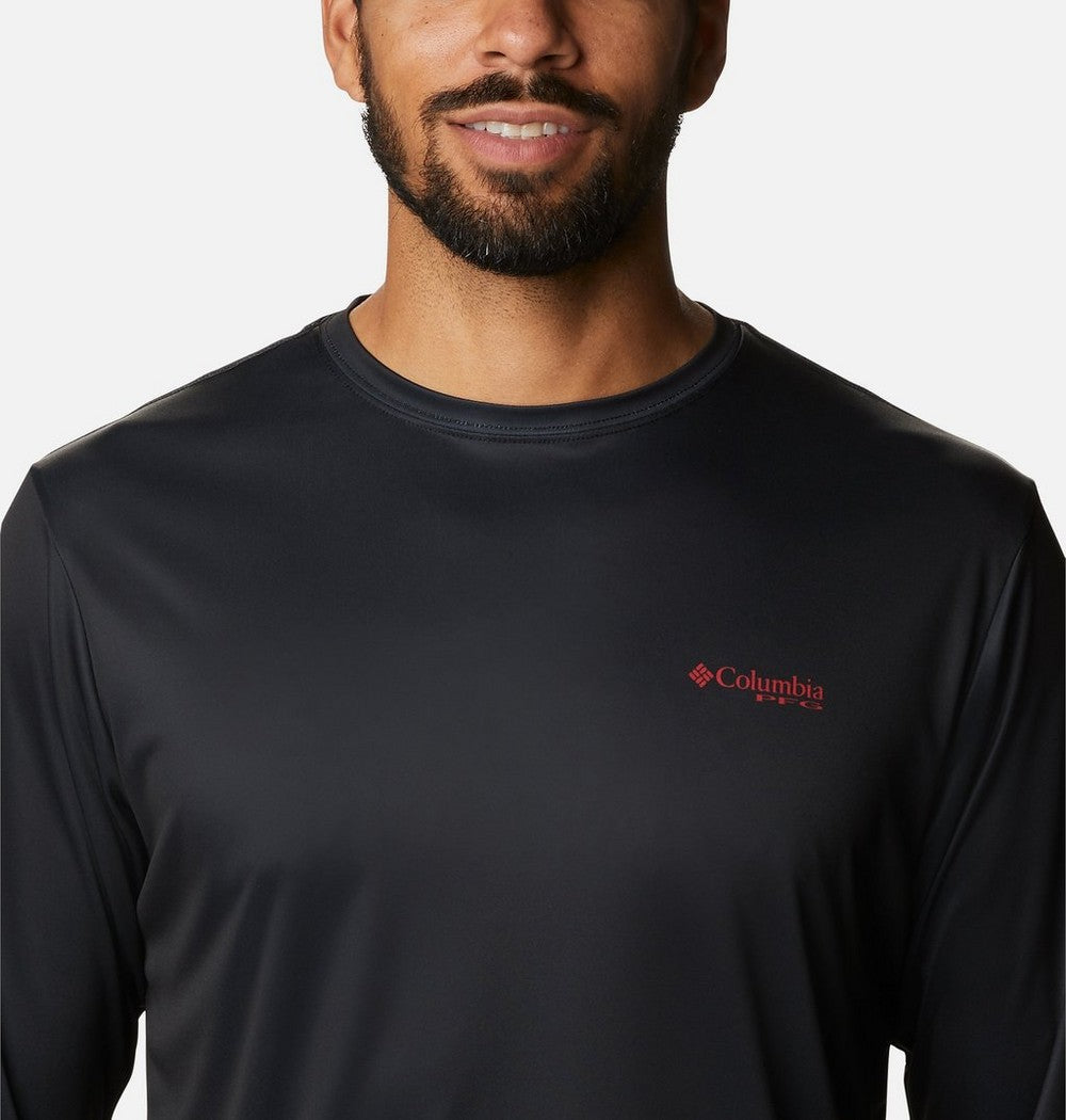 Men's Long Sleeve Fishing Shirt - Blue Navy