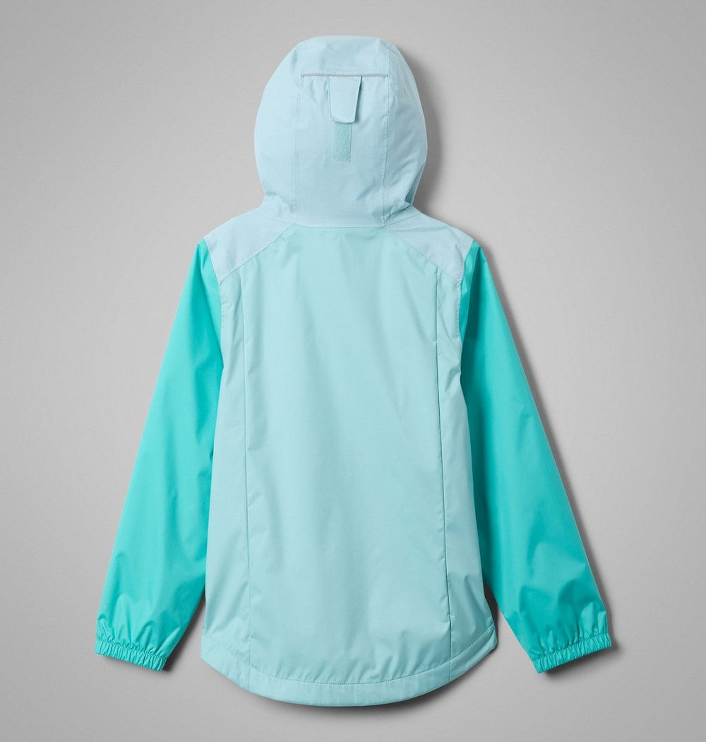 Girls' Fleece-Lined Rain Jacket - Wine