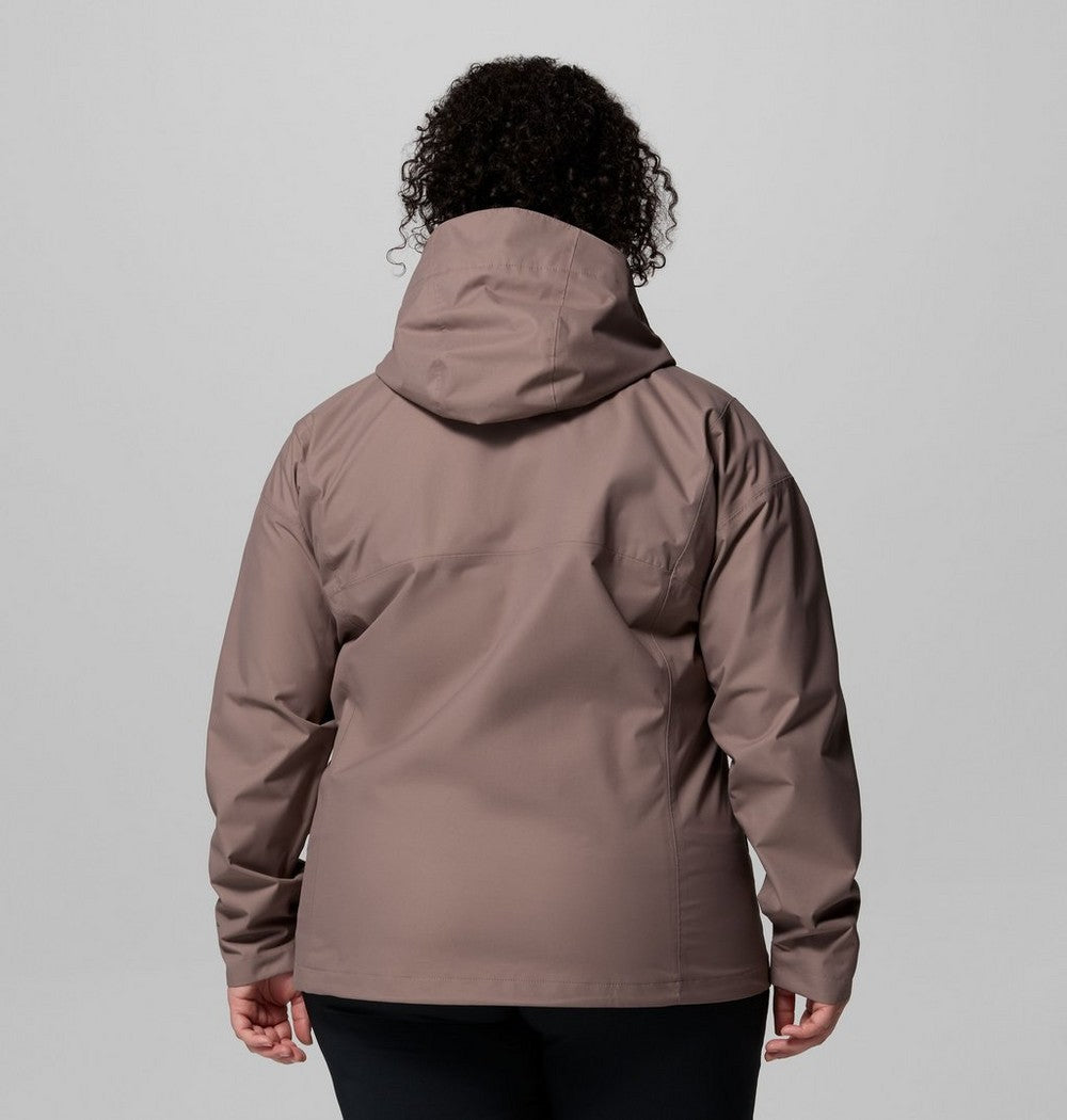 Women's Plus Size Waterproof Rain Jacket - Navy