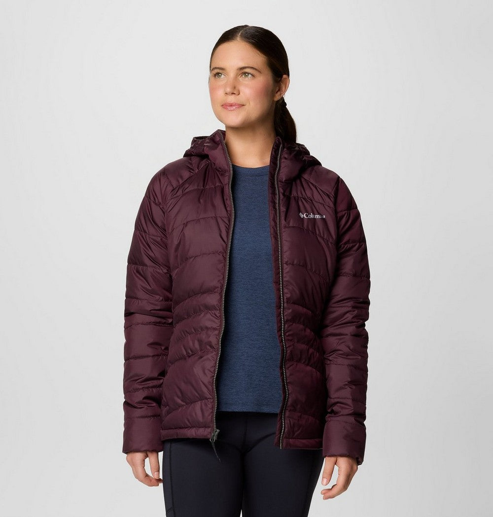 Women's Insulated Hooded Jacket - Wine