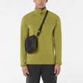 Men's Lightweight Half-Zip Fleece - Brown