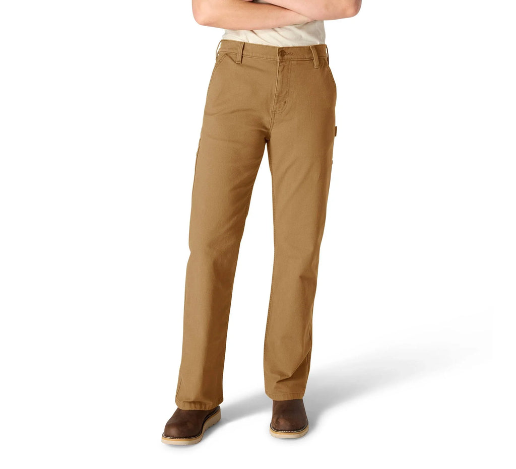 Women's Stretch Canvas Carpenter Pants - Brown