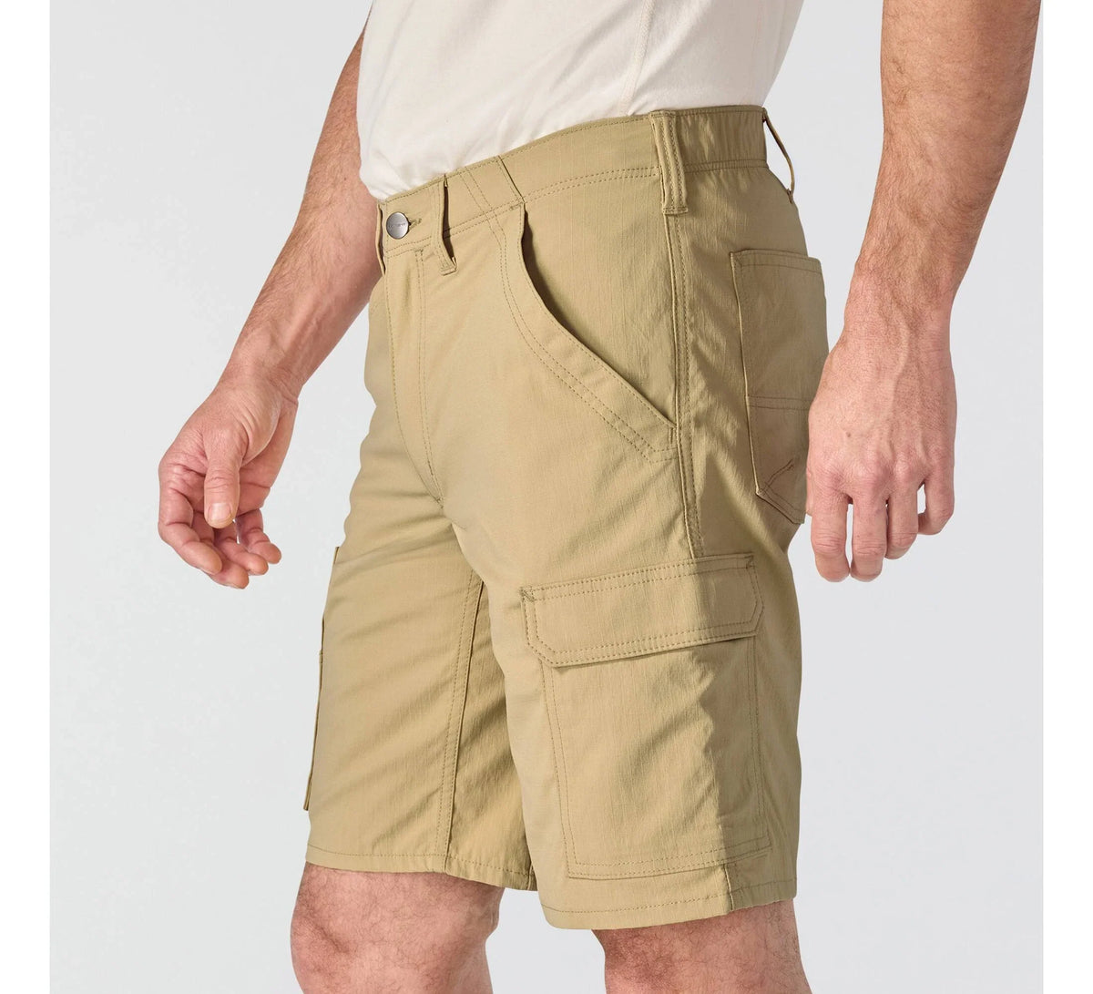 Men's Stretch Ripstop Cargo Shorts - Tan